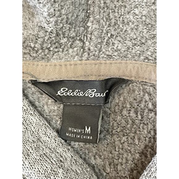 Eddie Bauer Women’s Size Medium Gray Full Zip Pockets Fleece Athletic Jacket - Picture 12 of 14